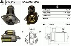 BKN 913549 - Motor de arranque