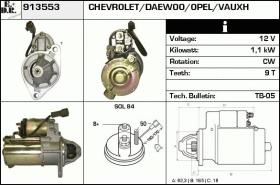 BKN 913553 - Motor de arranque