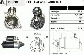 BKN 913610 - ARRANQUE OPEL,DAEWOO,VAUXHALL