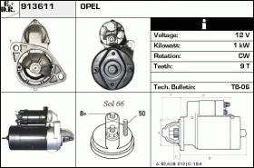 BKN 913611 - ARRANQUE OPEL VAUXHALL