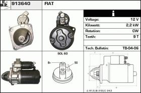 BKN 913640 - ARRANQUE FIAT,LANCIA