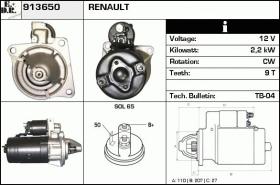 BKN 913650 - Motor de arranque