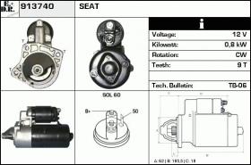 BKN 913740 - ARRANQUE FIAT,SEAT