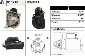 BKN 913743 - Motor de arranque