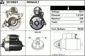 BKN 913861 - Motor de arranque