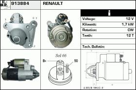 BKN 913884 - Motor de arranque