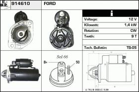 BKN 914610 - Motor de arranque