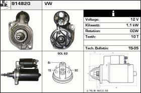 BKN 914820 - ARRANQUE VW