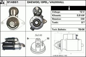 BKN 914861 - Motor de arranque