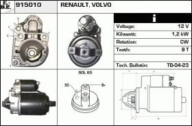 BKN 915010 - Motor de arranque