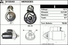 BKN 915540 - ARRANQUE MERCEDES