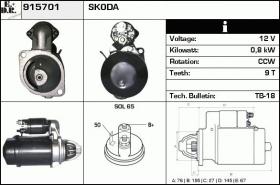 BKN 915701 - ARRANQUE SKODA