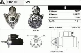 BKN 916190 - ARRANQUE VW