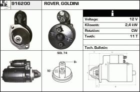 BKN 916200 - Motor de arranque