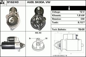 BKN 916240 - Motor de arranque