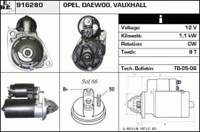 BKN 916280 - Motor de arranque