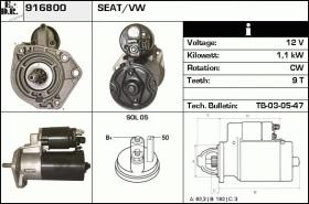 BKN 916800 - Motor de arranque