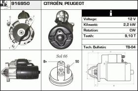 BKN 916950 - Motor de arranque