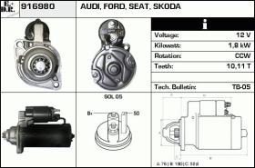 BKN 916980 - Motor de arranque