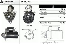 BKN 916990 - Motor de arranque