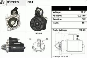 BKN 917220 - ARRANQUE FIAT,LANCIA