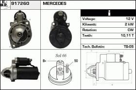 BKN 917260 - Motor de arranque