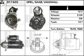 BKN 917420 - Motor de arranque