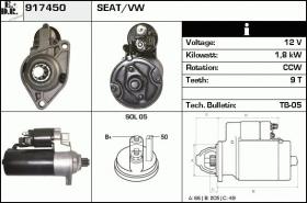 BKN 917450 - Motor de arranque