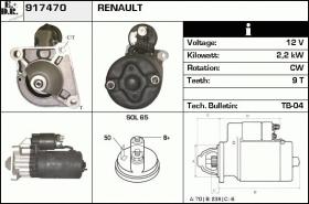 BKN 917470 - Motor de arranque