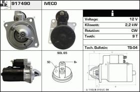 BKN 917490 - Motor de arranque