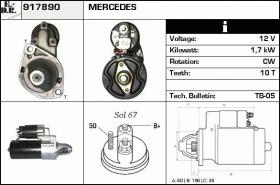 BKN 917890 - Motor de arranque