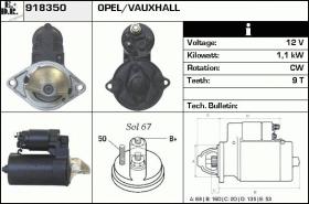 BKN 918350 - ARRANQUE OPEL,VAUXHALL