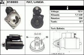 BKN 918880 - Motor de arranque