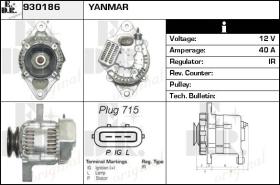 BKN 930186 - ALTERNADOR YANMARJOHN DEEREDIECI