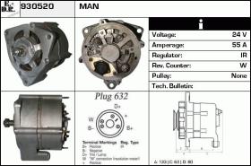 BKN 930520 - ALTERNADOR MERCEDES,MAN