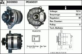 BKN 930993 - ALTERNADOR PEUGEOT,TALBOT