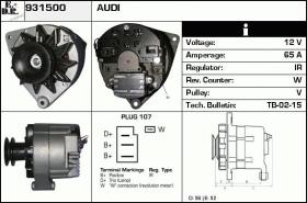 BKN 931500 - ALTERNADOR VW,AUDI