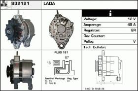 BKN 932121 - ALTERNADOR LADA