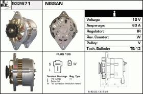 BKN 932671 - ALTERNADOR NISSAN