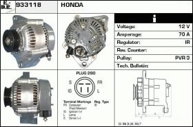 BKN 933118 - ALTERNADOR HONDA