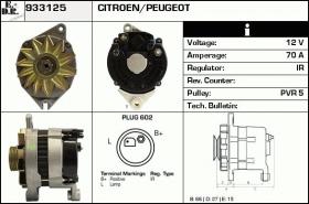 BKN 933125 - ALTERNADOR CITROEN,PEUGEOT