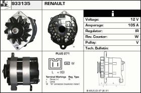 BKN 933135 - ALTERNADOR RENAULT TRUCKS