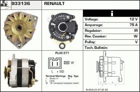 BKN 933136 - ALTERNADOR RENAULT