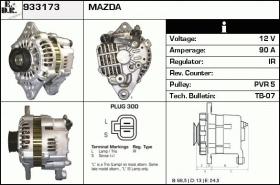 BKN 933173 - ALTERNADOR MAZDA,FORD USA