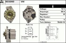 BKN 933260 - ALTERNADOR VW