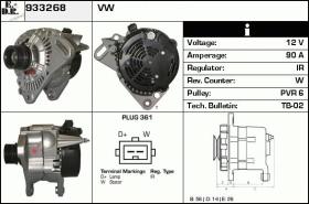 BKN 933268 - Alternador