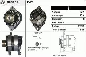 BKN 933284 - ALTERNADOR FIAT,LANCIA