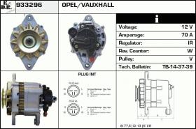 BKN 933296 - ALTERNADOR OPEL,VAUXHALL