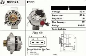 BKN 933374 - ALTERNADOR FORD