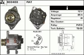 BKN 933403 - ALTERNADOR FIAT,LANCIA,ALFA ROMEO